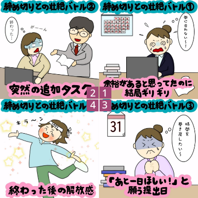 あと〇時間！ 締め切りとの壮絶バトル｜株式会社アイウェイヴらくがきコラム
