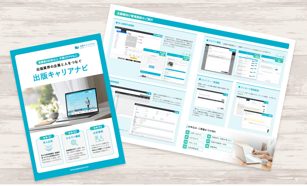 パワーポイントで作成した人材ソリューション企業の会社案内｜株式会社アイウェイヴ パンフレット制作・リーフレット/チラシ作成