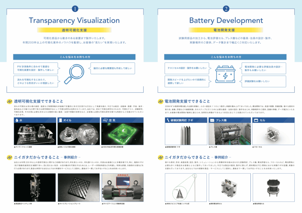 研究開発支援を行う企業の会社案内パンフレット｜株式会社アイウェイヴ パンフレット制作・リーフレット/チラシ作成