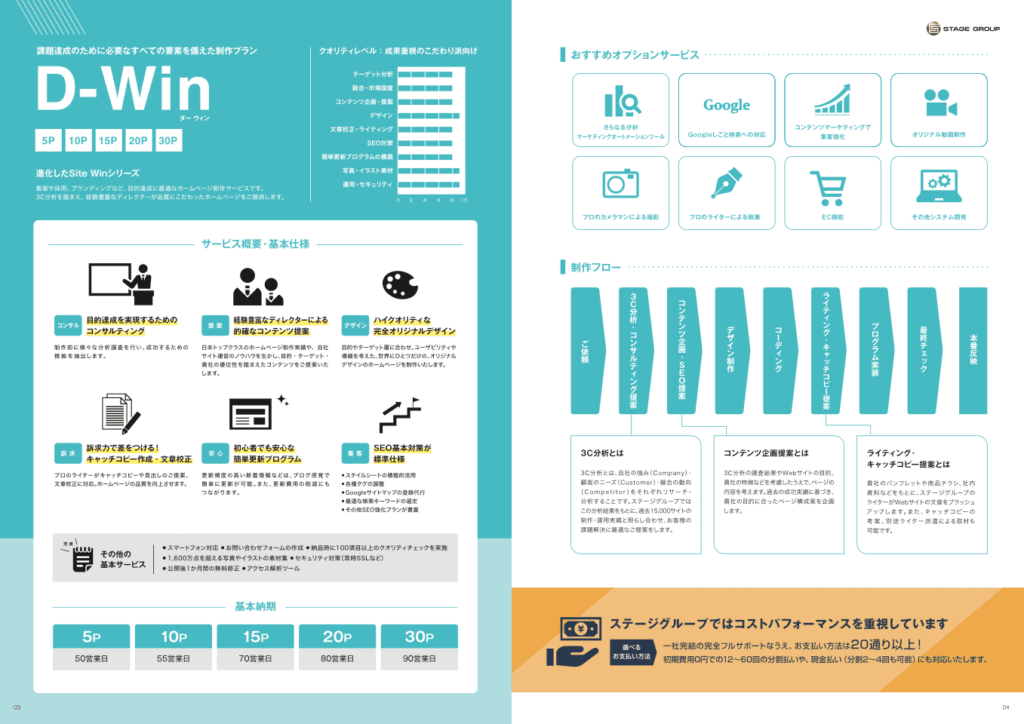 Web制作会社のサービス案内パンフレット｜株式会社アイウェイヴ パンフレット制作・リーフレット/チラシ作成